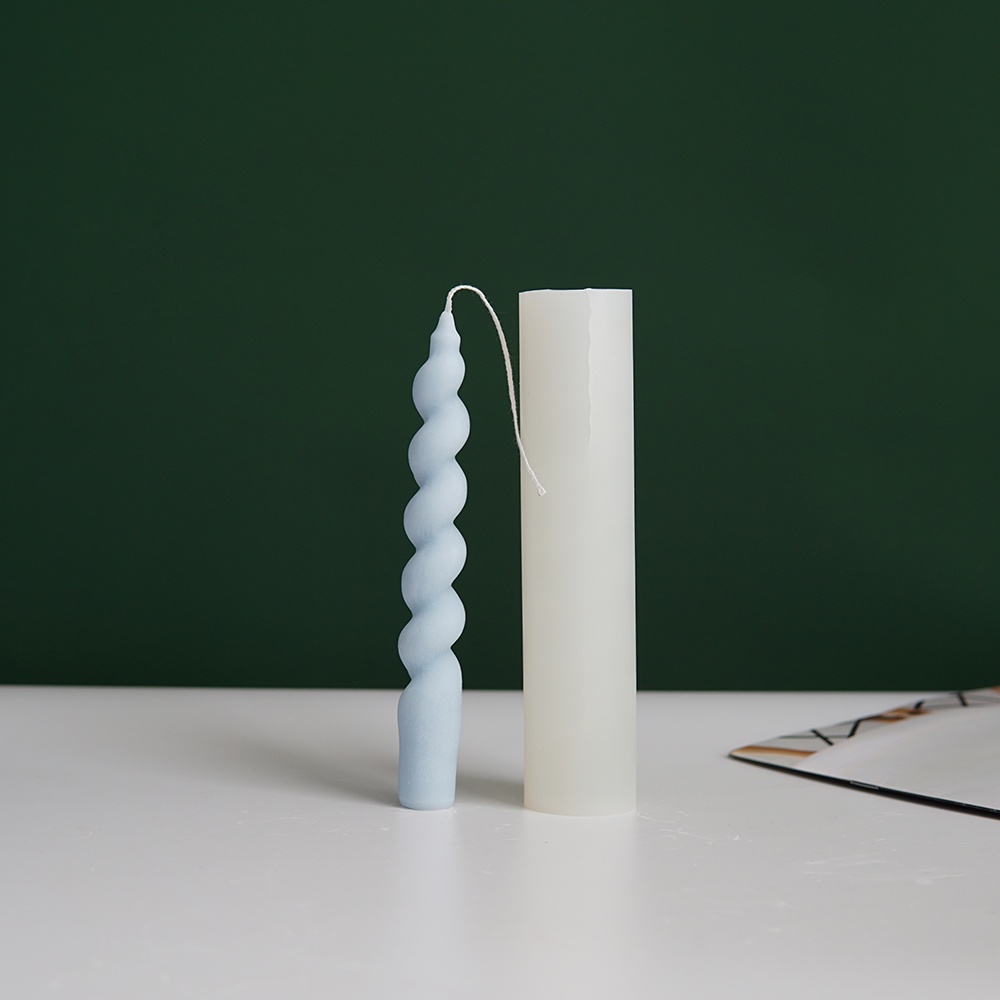 Khuôn Silicone Làm Nến Xoắn 3D DIY Tiện Dụng