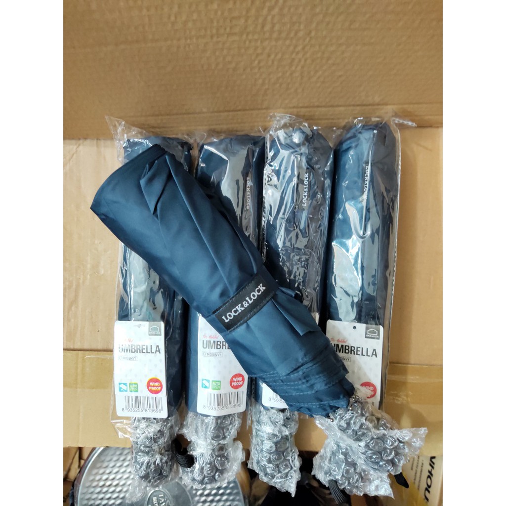 Ô tự động Lock&Lock ETM005 che mưa, chống nắng, chống tia UV, nhỏ gọn rất thích hợp bỏ túi xả hàng