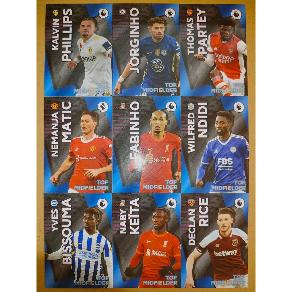 thẻ SKY Top Midfielder - Kalvin Phillips, Jorginho, Partey, Ndidi, Matic, Fabinho, Bissouma, Declan Rice, Keita - MU Liv