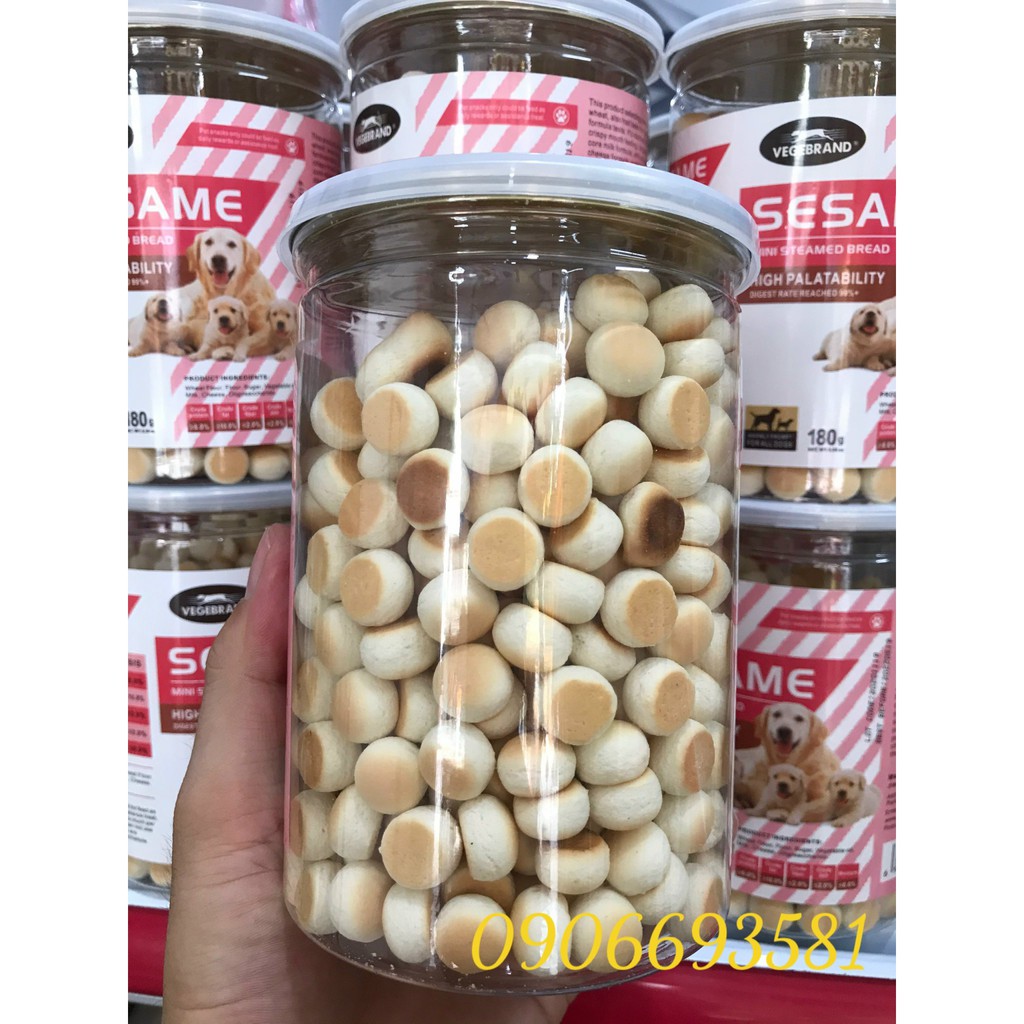 BÁNH THƯỞNG SESAME 180g- BÁNH THƯỞNG CHO CHÓ