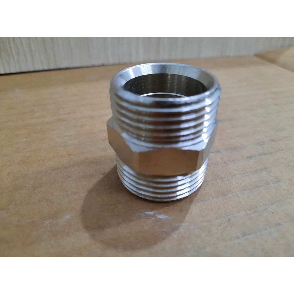 Nối ống 2 đầu ren Italy, Kép đồng ren art.515 phi 21, phi 27, phi 34