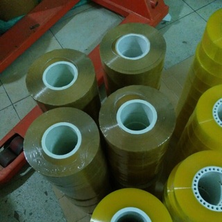 Giá siêu sốc: băng dính vàng đục đóng hàng 1kg 8mm