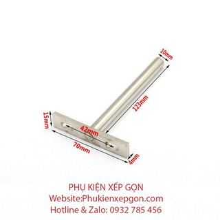 CHỐT ÂM CHỮ T  ĐỠ KỆ TREO TƯỜNG 12.5CM 2 CÁI