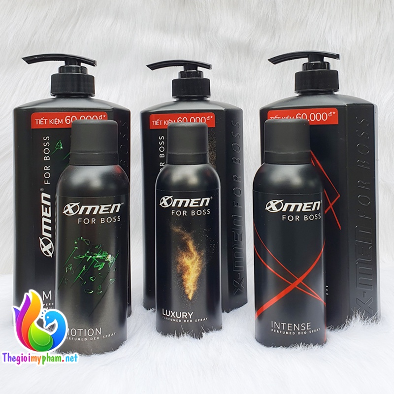 Combo Dầu Gội XMen For Boss 650g + Xịt XMen For Boss 150ml