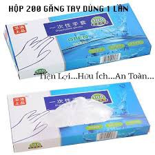 HỘP 200 CHIẾC GĂNG TAY Nilong - CHẾ BIẾN THỰC PHẨM DÙNG 1 LẦN AN TOÀN - VỆ SINH KHI SỬ DỤNG