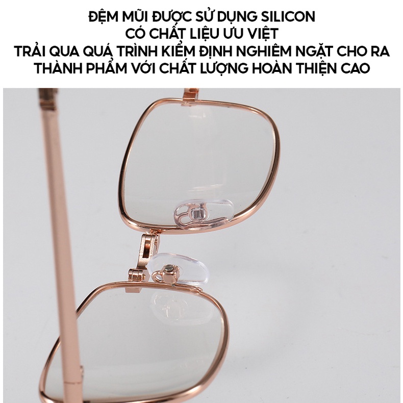 Kính Lão Dành Cho Người Viễn Thị Đọc Sách Có Thể Xếp Gọn Kèm Hộp Đựng Có Nhìu Độ Và Màu LF-128