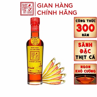 Nước mắm tĩn cá cơm vàng ruột đỏ độ đạm 60n chai thuỷ tinh 250ml nước mắm truyền thống sạch