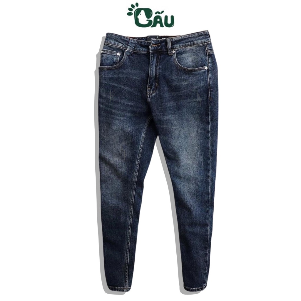 Quần jean nam rách Gấu 194 was cào kiểu vải jeans co dãn, dày dặn form slimfit - 17