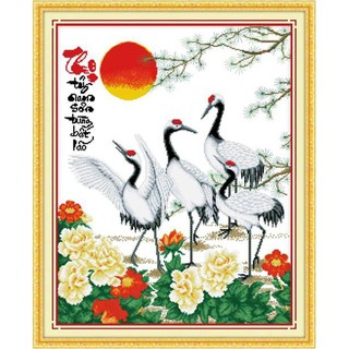 Tranh thêu chữ thập thọ dlh-222314
