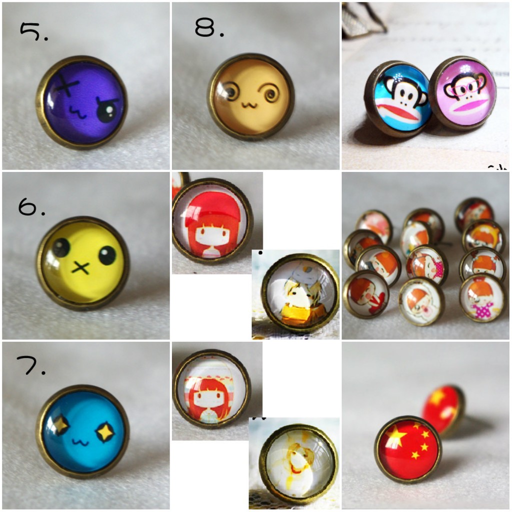 Bông tai đồng cartoon