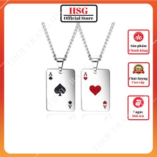 Dây chuyền nam, dây chuyền nữ, dây chuyền đôi cao cấp HSG cá tính, độc đáo, mới lạ - Mẫu VDC015