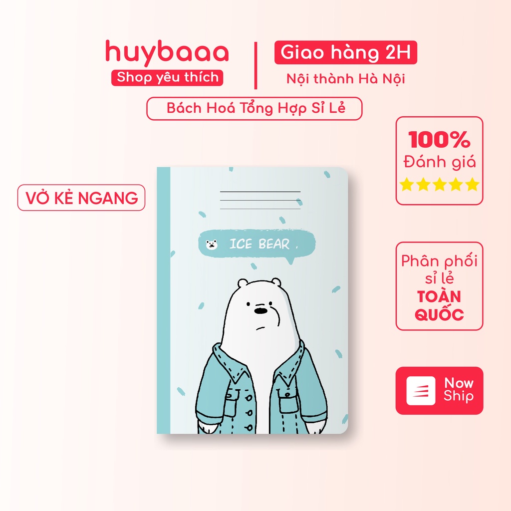 COMBO 5 Quyển Vở Gấu Quang Huy, Vở Kẻ Ngang Học Sinh Đủ Mẫu, Tập Vở Viết Dày Dặn, Nhiều Mẫu Độc Đáo, Bắt Mắt
