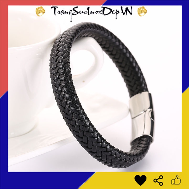 Vòng tay nam dạ xịn khóa gài vip thể hiện đẳng cấp phái mạnh
