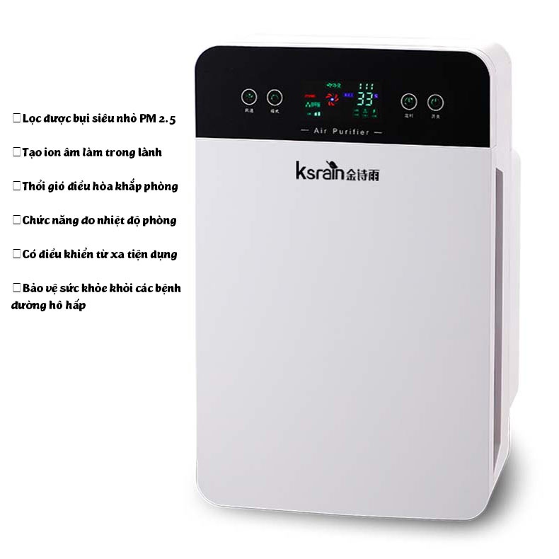 Máy lọc không khí công nghệ HEPA 5 lớp Ksrain JSY-40A tặng thêm 1 lõi lọc