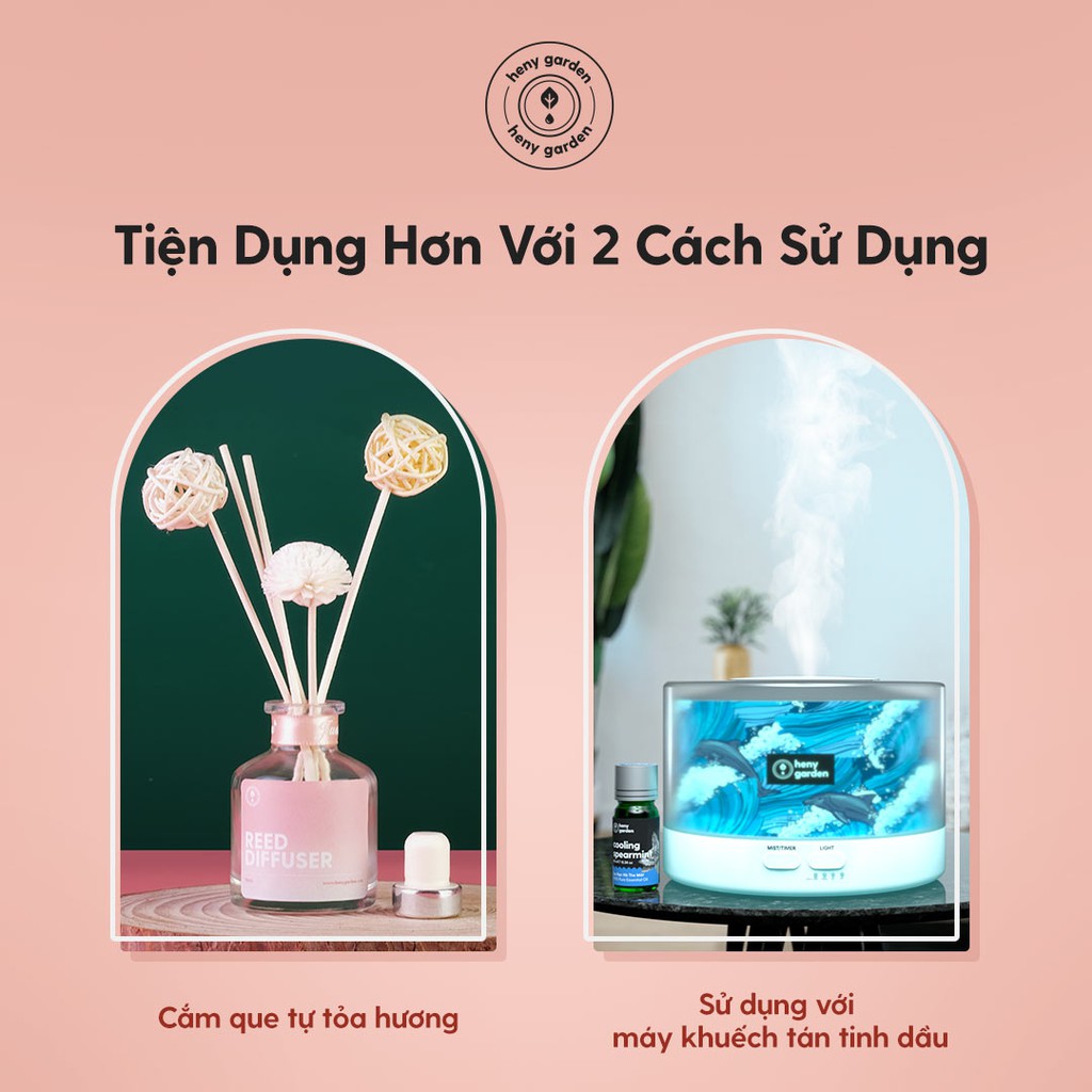 Bộ Tinh Dầu Thơm Khuếch Tán 19 MÙI Nhóm Gỗ Heny Garden