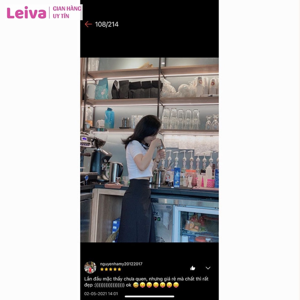 Áo polo croptop LEIVA áo croptop có cổ cao cấp thun cotton co giãn 4 chiều thoáng mát - L03 | BigBuy360 - bigbuy360.vn