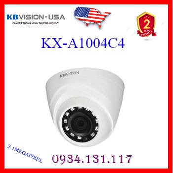 Camera Dome 4 in 1 hồng ngoại 1.0 Megapixel KBVISION KX-A1004C4 (THẾ KX-1004C4)