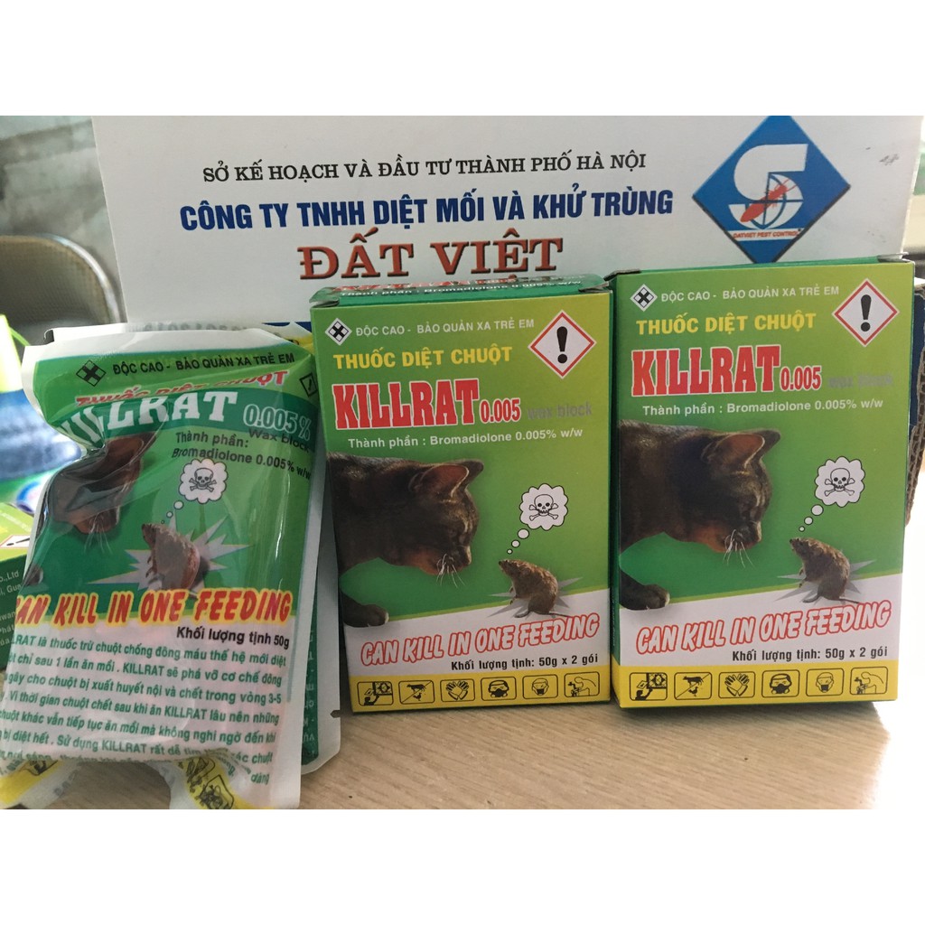 Thuốc diệt chuột sinh học KILLRAT gói 40g