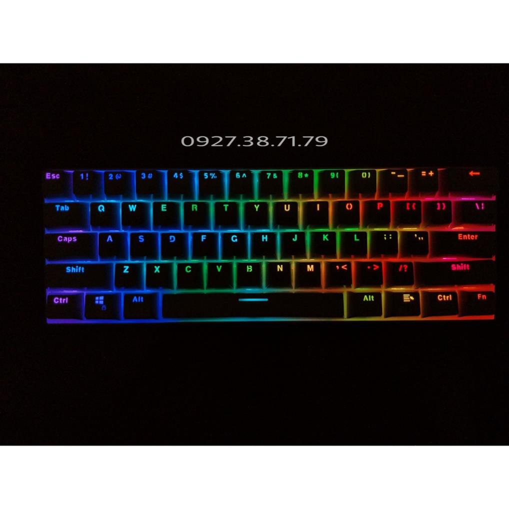 (CÓ SẴN) Bàn Phím Cơ RK61 Version 4.0 - Bluetooth 5.1 - Wireless 2.4Ghz - Custom phím và tuỳ chỉnh led RGB trên phần mềm