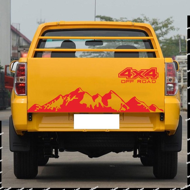 ford decal sticker Bộ 4 Nhãn Dán Trang Trí Xe Hơi Ford Ranger Raptor Pickup Isuzu Dma Nissan Navara Toyota Hilux