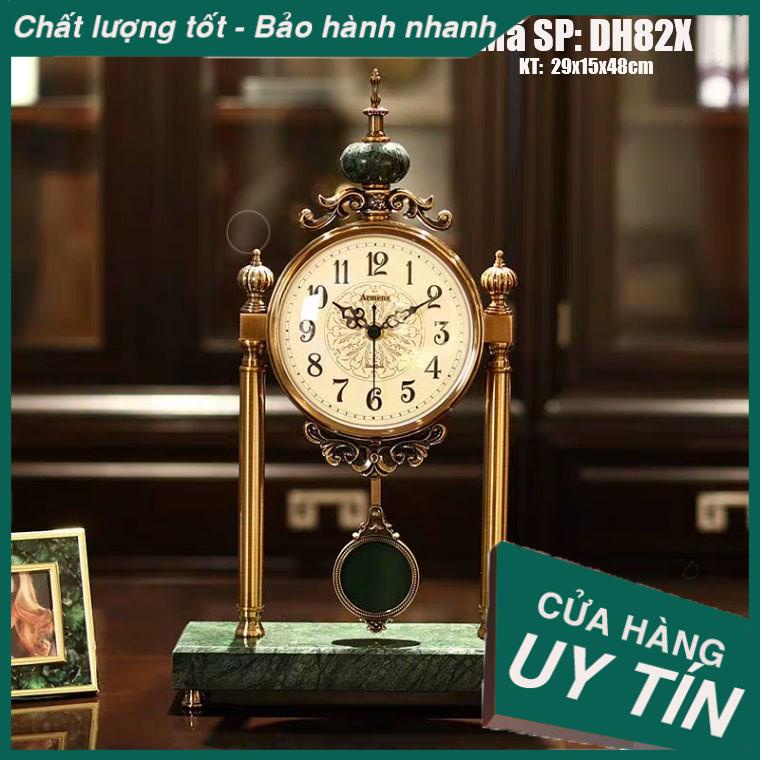 Đồng hồ để bàn quả lắc phong cách Mỹ DH82