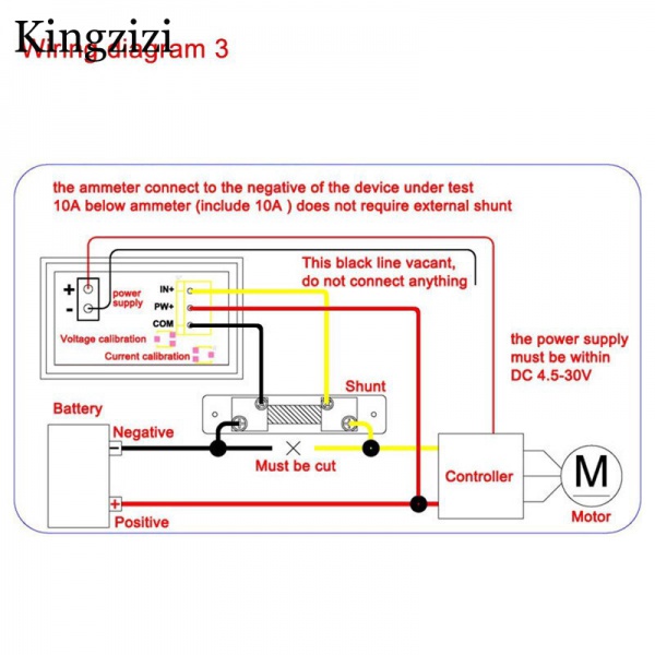 Đồng Hồ Đo Điện Áp DC0-100V 10A 50A 100a 2 Trong 1 DC4-30V