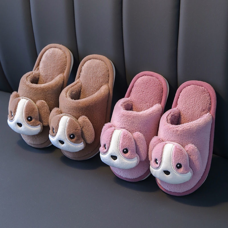 Dép bông đi trong nhà chống trượt họa tiết hoạt hình thời trang mùa đông 2020 kiểu dáng dễ thương cho bé