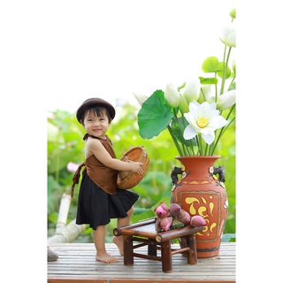 Sét yếm nâu cho bé