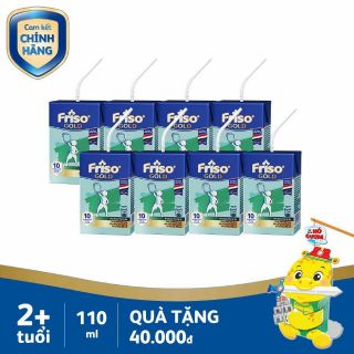 Sữa bột pha sẵn friso gold thùng 110ml 48 ×12 lốc