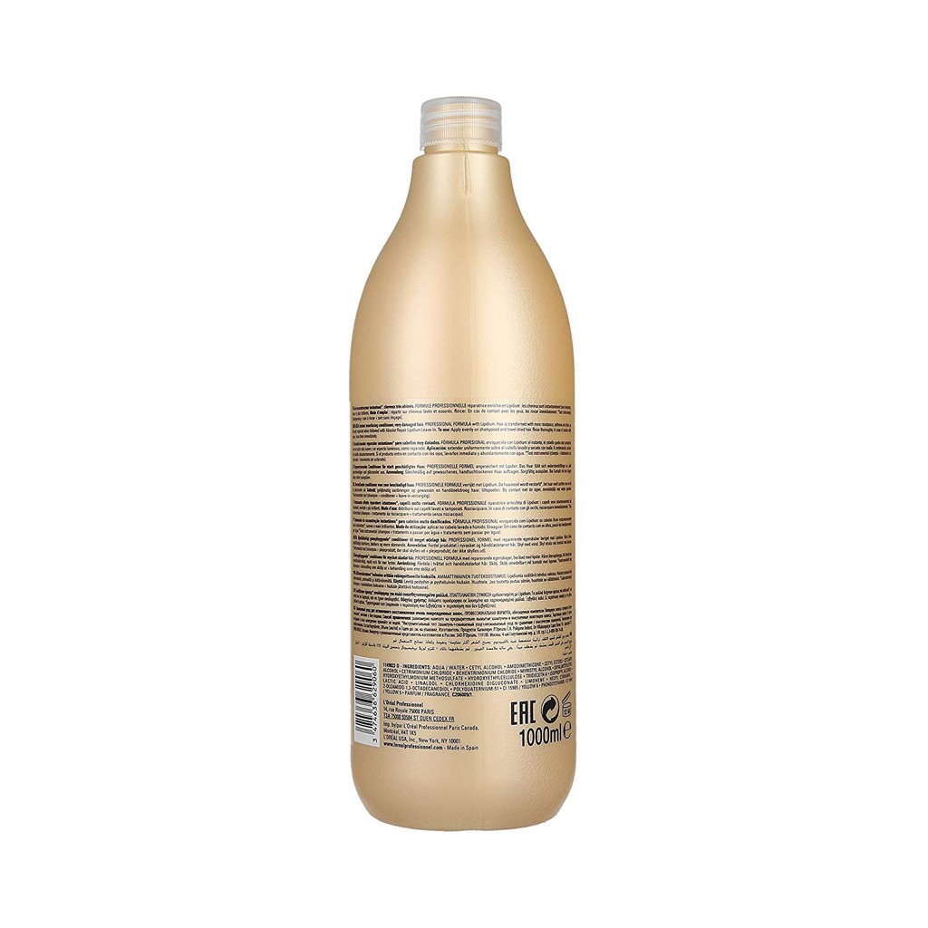 🇫🇷 Dầu xả phục hồi tóc hư tổn L’Oreal Absolut Repair Lipidium 750ml ( New 2022 )