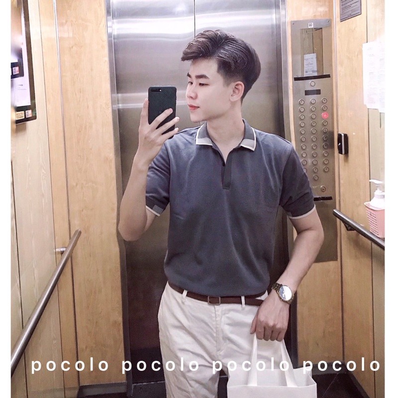 Áo Polo nam cổ bẻ phối vải cá sấu Cotton xuất xịn,chuẩn form,sang trọng-lịch lãm ELEGANt | BigBuy360 - bigbuy360.vn