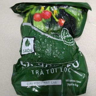 1 bịch trà túi lọc Cà Gai Leo Sadu mát gan giải độc gan 250g