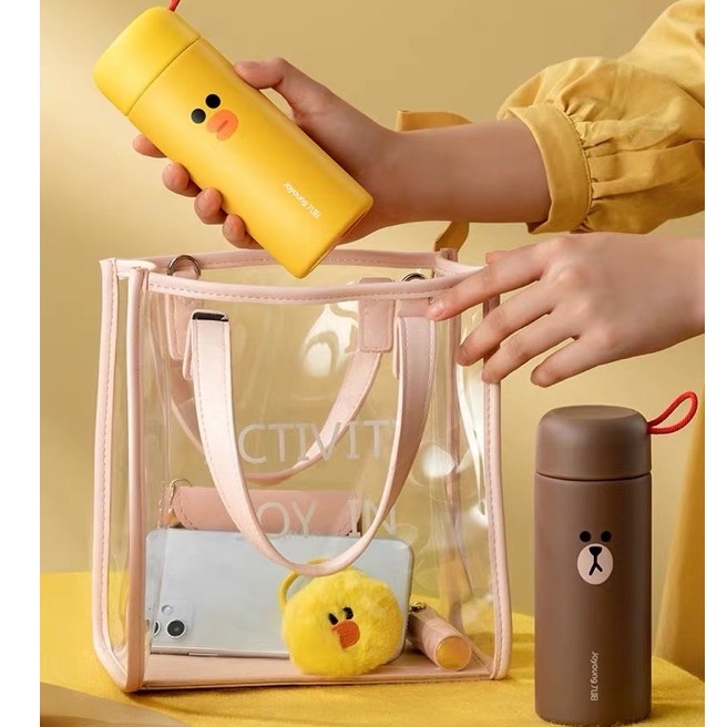 Bình Nước Giữ Nhiệt Hai lớp Lõi Inox304 Joyoung line friends [CMART GIA DỤNG TIỆN ÍCH]