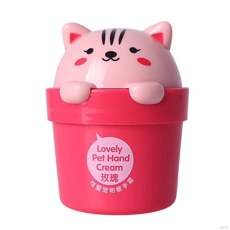 [Hàng mới về] Kem Dưỡng Trắng Da Tay Nuôi Dưỡng Chống Nếp Nhăn Và Khô Da Thiết Kế Mèo Hoạt Hình Đáng Yêu