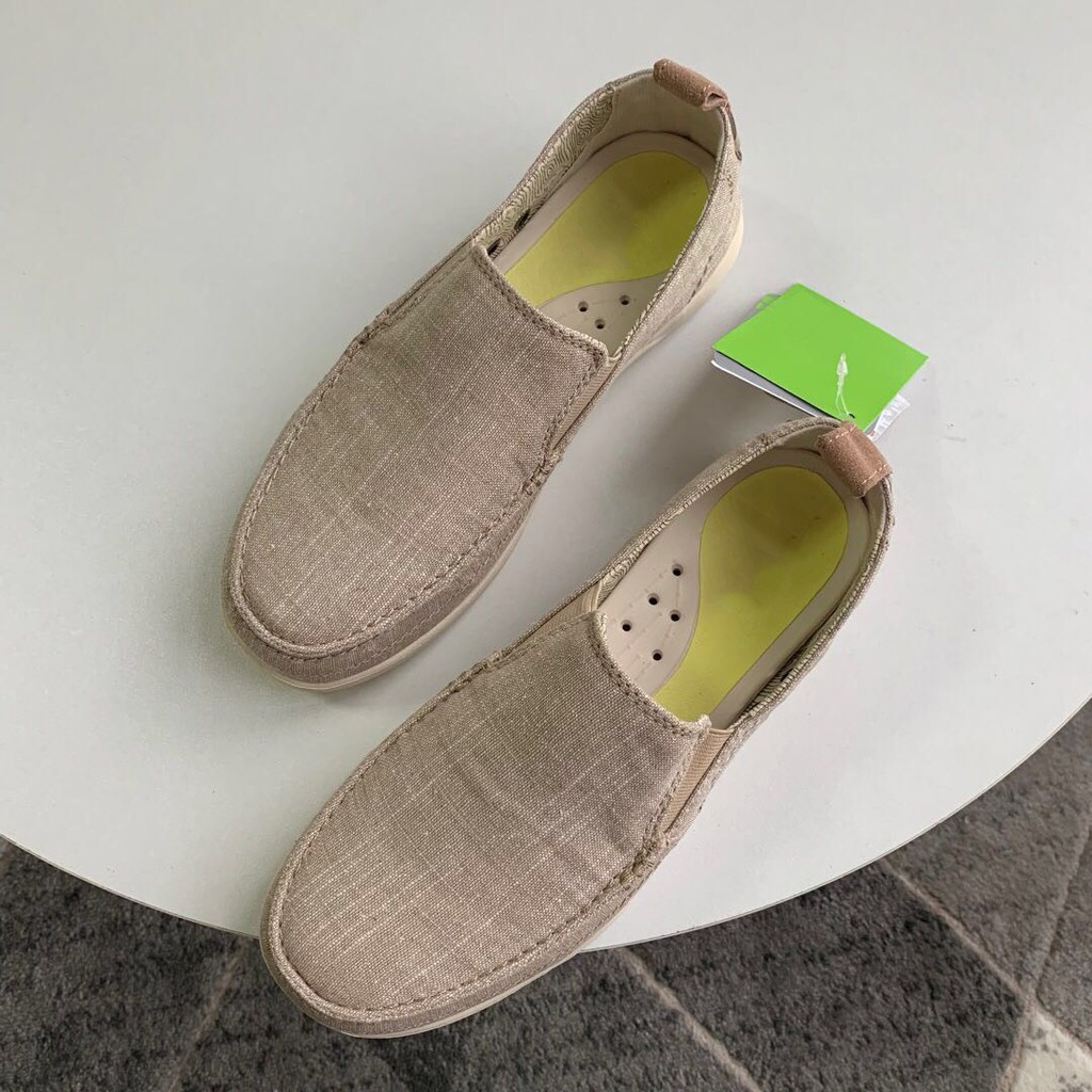 giày lười vải thô cá sấu walu chambray đi bộ, đi chơi, đi làm, chống hôi chân cho nam | BigBuy360 - bigbuy360.vn