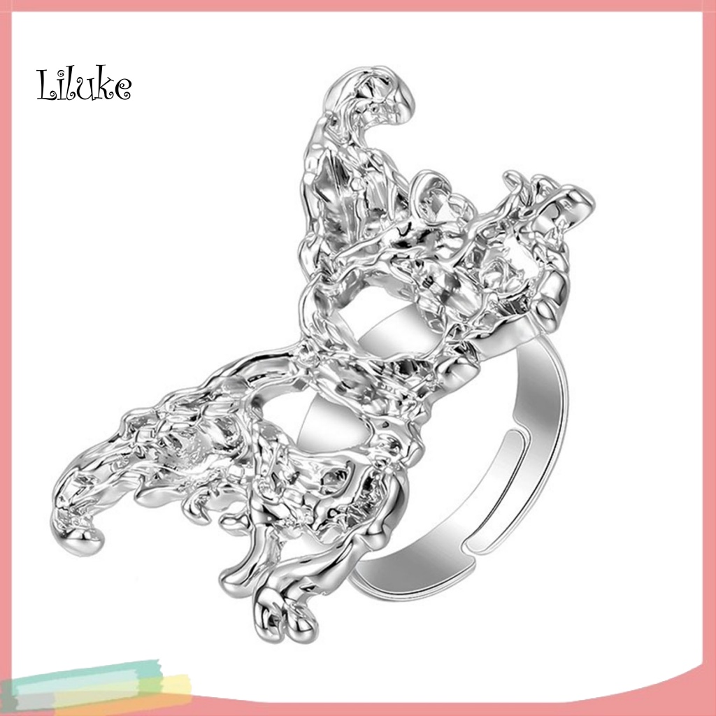 Nhẫn Hợp Kim Trang Trí Hình Bươm Bướm Đính Đá Thời Trang Cho Nữ