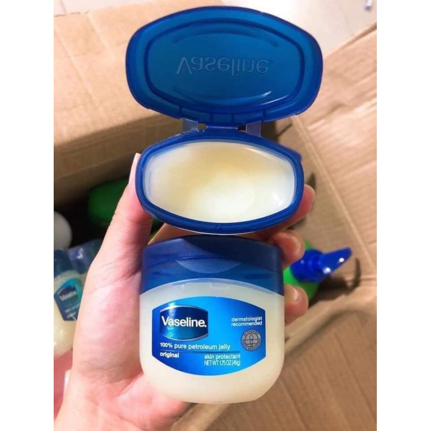 Sáp Dưỡng Ẩm Trị da khô, nứt nẻ, chai sần vaseline blue seal Mỹ.