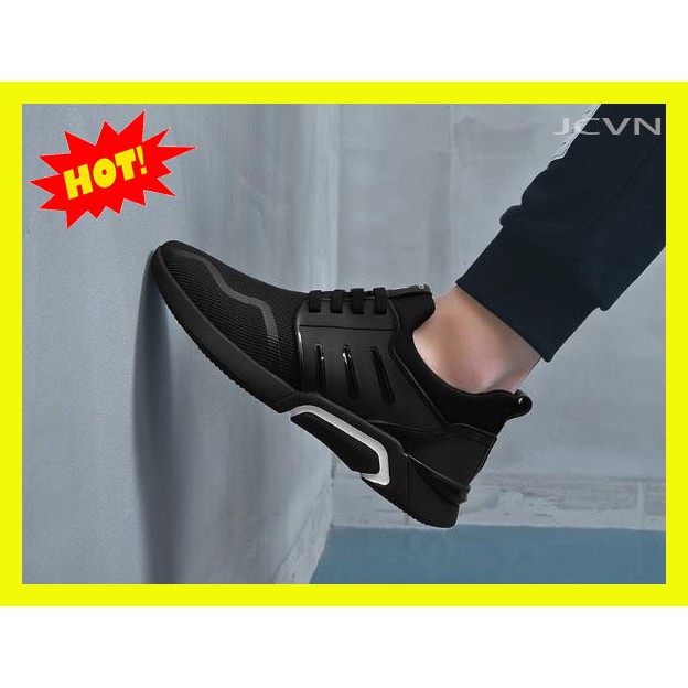 [ FULL BOX ] Giày Nam Thể Thao Full Đen Siêu Hot 2019, Giày Nam Sneaker Thể Thao KTVN 018 (hình thật +video +sẵn) | BigBuy360 - bigbuy360.vn