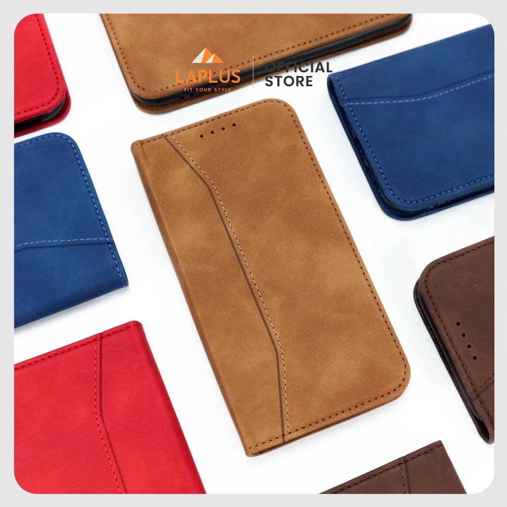 Bao Da Iphone Có Sọc Đứng Cao Cấp Dành Cho Iphone XR - Kết Hợp Ví Đựng Thẻ, Ngăn Để Tiền Tiện Dụng