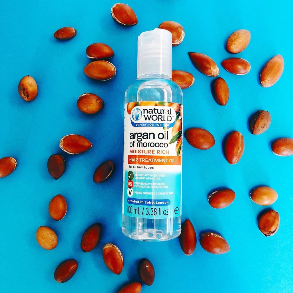 Dầu dưỡng tóc Argan Oil of Morocco NATURAL WORLD