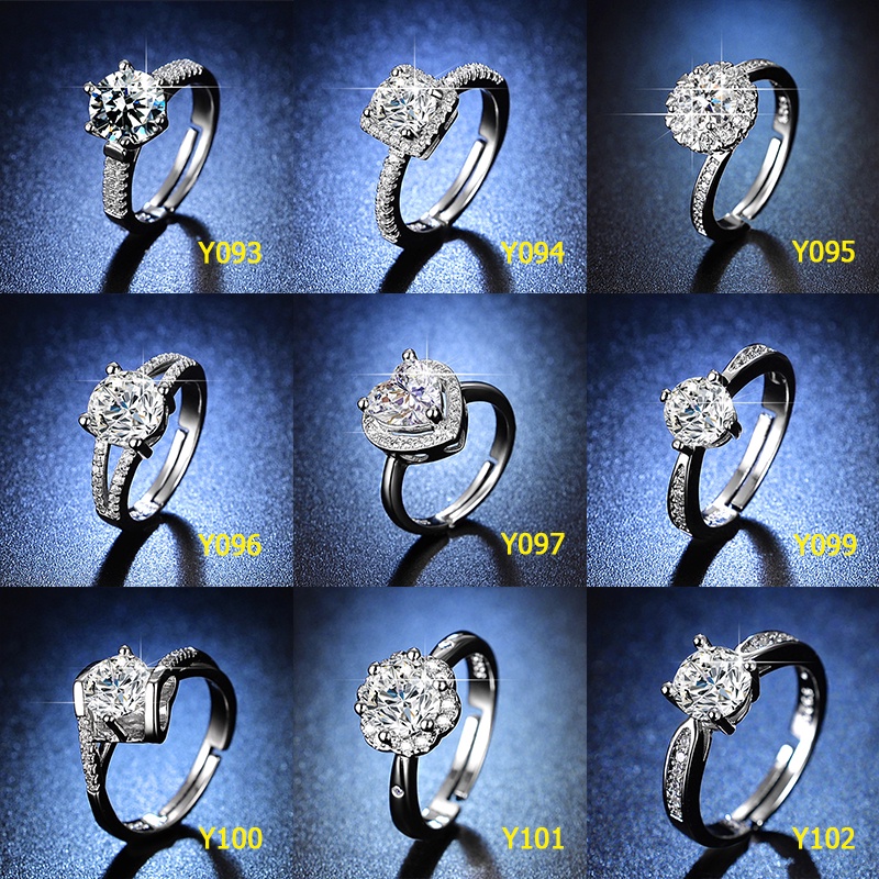 Nhẫn Cưới Nhân Tạo 1 Karat Six-JH01