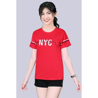 Áo thun nữ in chữ NY mẫu mới  Ath 01