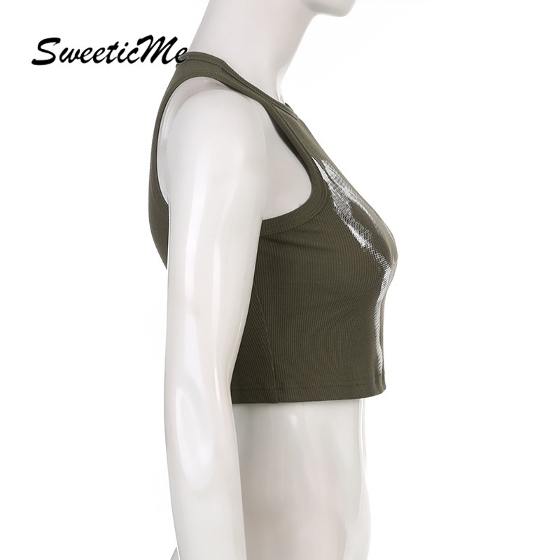 Áo Croptop In Họa Tiết Thời Trang Dành Cho Nữ