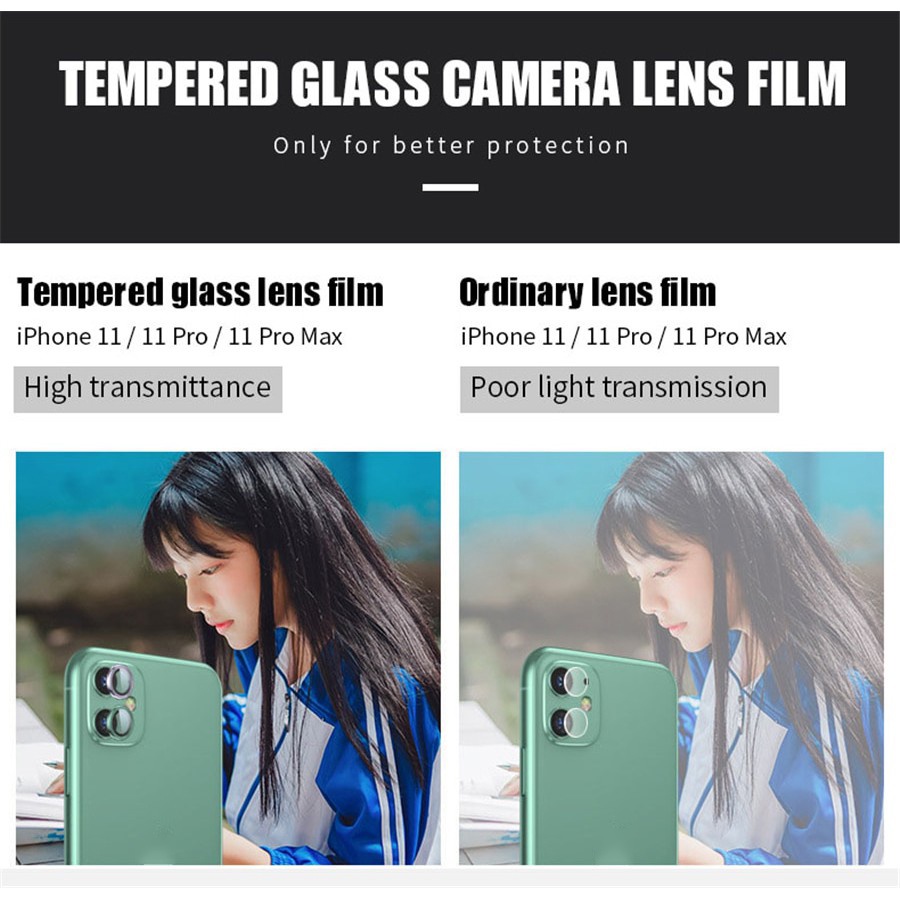 Kính Cường Lực Bảo Vệ camera 2 Trong 1 + Vòng Kim Loại Cho iphone 15 pro max 15 plus Ốp