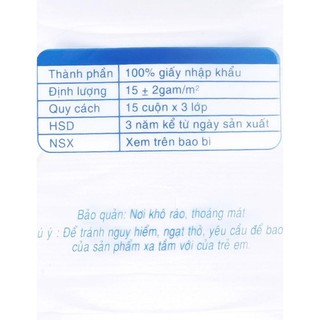 2 cây giấy vệ sinh Lency 15 cuộn cao cấp (3 lớp)