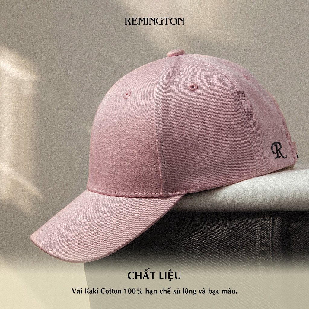 Mũ lưỡi trai nam nữ Ballcap vải kaki coton 100% thương hiệu Remington