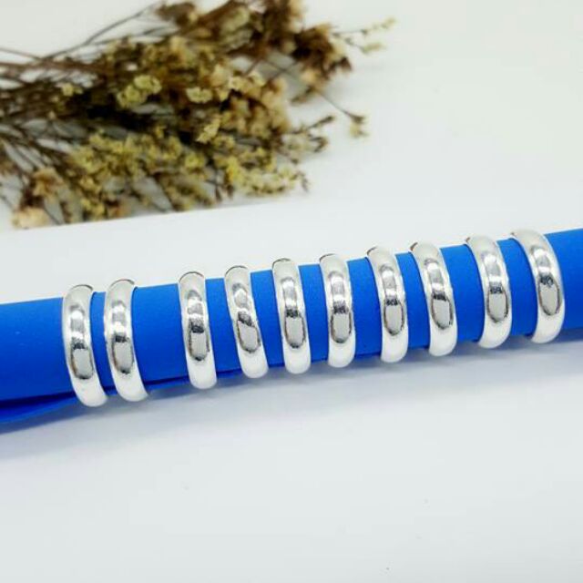 Nhẫn tròn trơn bạc ta-NM90