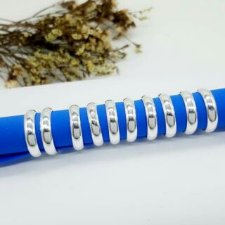 Nhẫn tròn trơn bạc ta-NM90