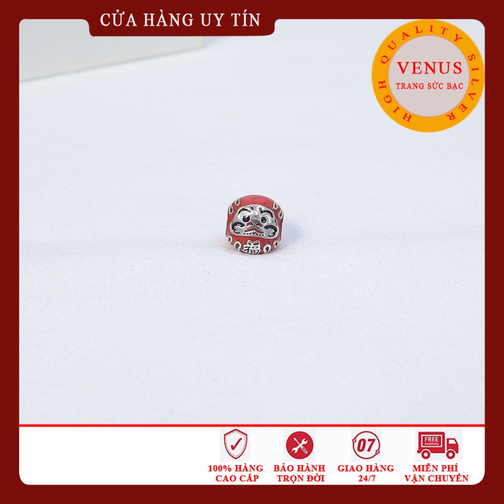 Charm búp bê Daruma bạc 925 cao cấp- Trang sức bạc Venus