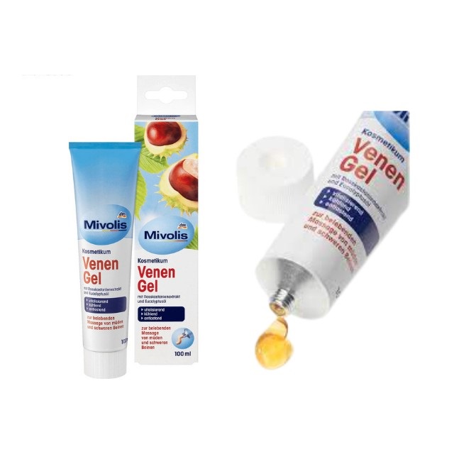 Gel giãn tĩnh mạch Venen Gel Das Gesunde Plus Mivolis 100ml, hàng Đức